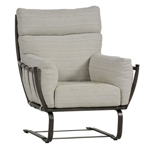majorca spring lounge chair in slate grey – frame only