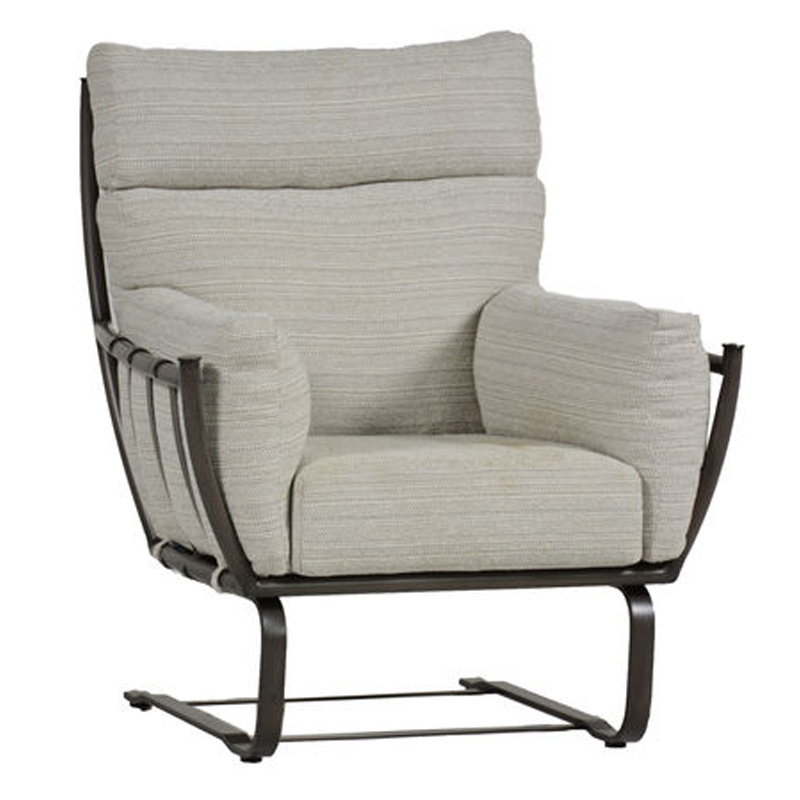 majorca spring lounge chair in slate grey – frame only product image