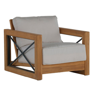 malta teak lounge chair in natural teak