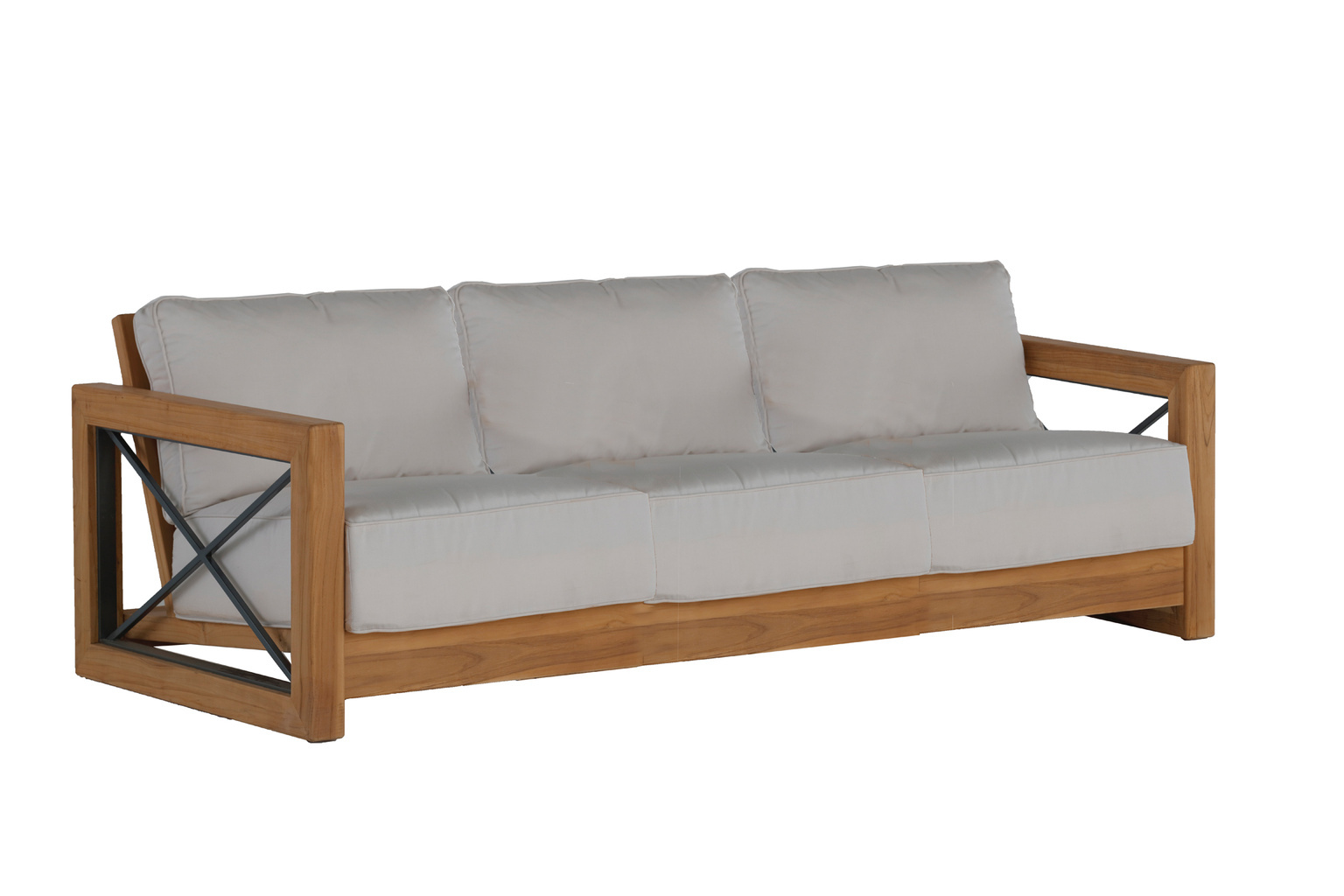 malta teak sofa in natural teak product image