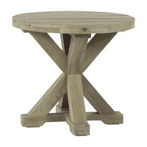 modena end table in oyster teak