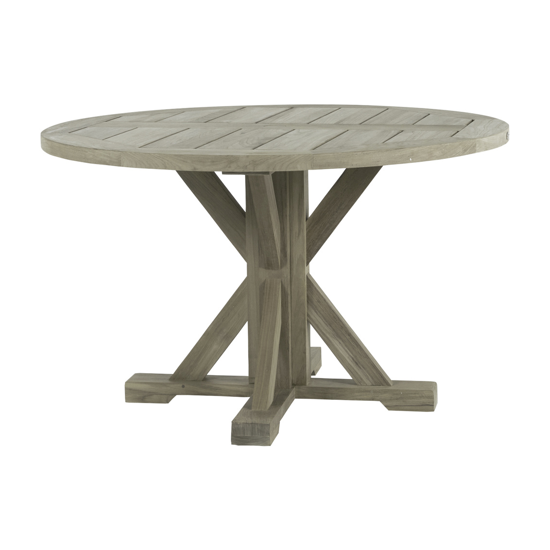 modena round dining table in oyster teak product image