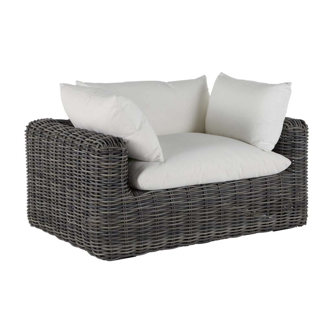 montecito woven lounge in slate grey – frame only product image