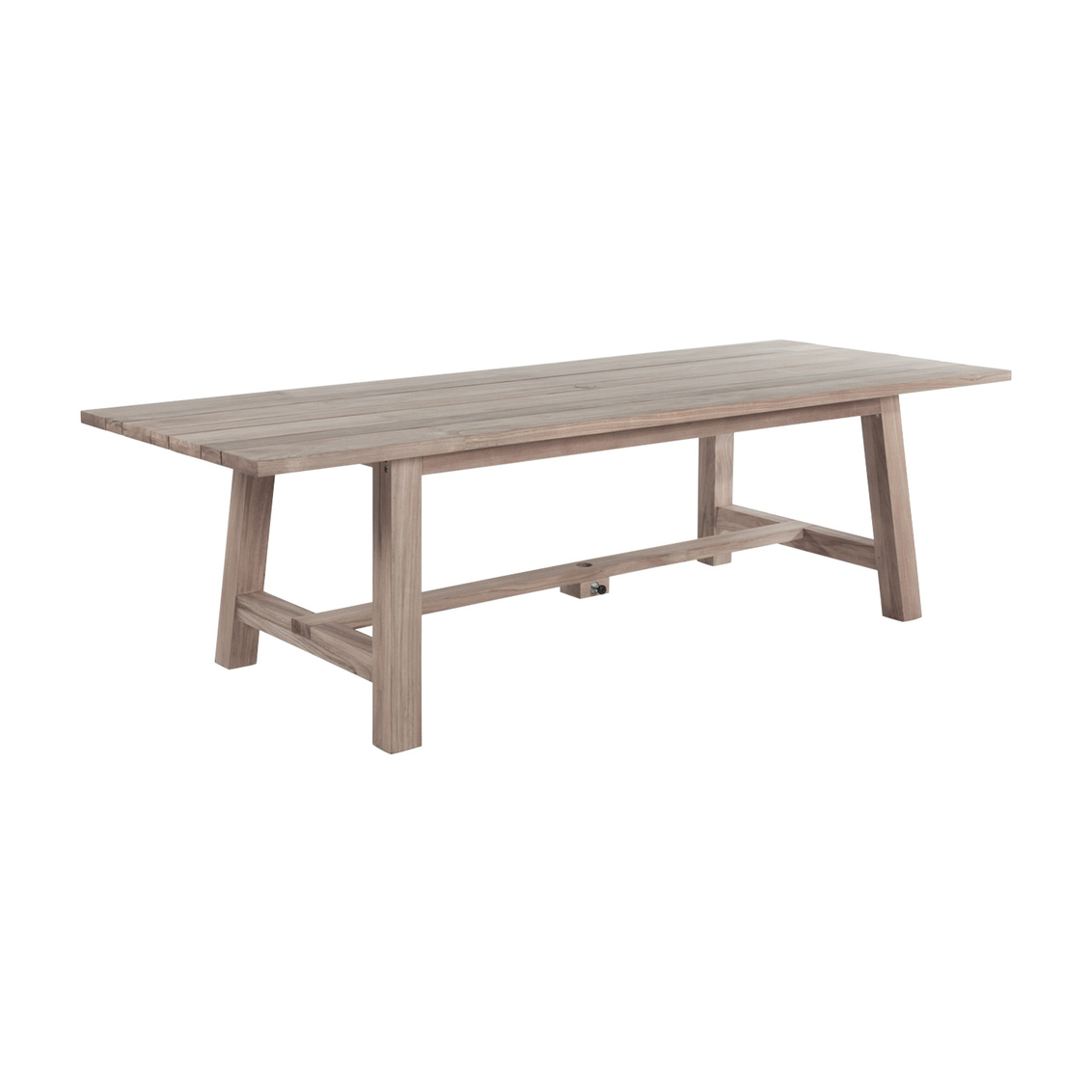 paige teak rectangular dining table in oyster teak product image