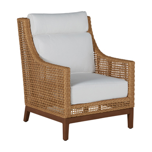 peninsula lounge chair in light raffia/natural sandalwood – frame only