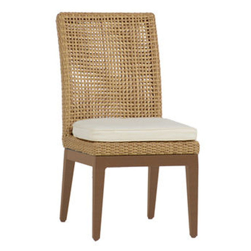 peninsula side chair in light raffia/natural sandalwood – frame only product image