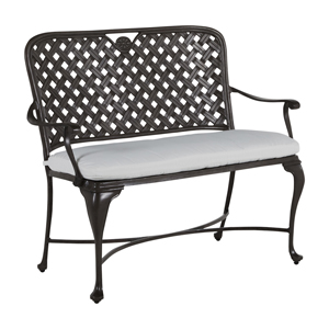 provance bench in slate grey – frame only