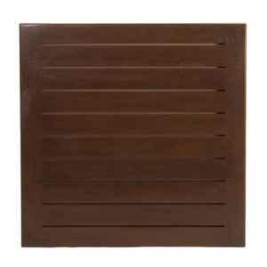 resort 36 inch square table top in mahogany (no hole)