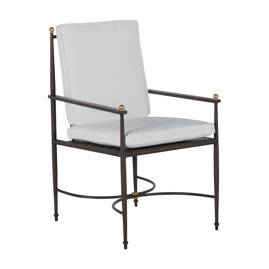 roma arm chair in slate grey – frame only product image