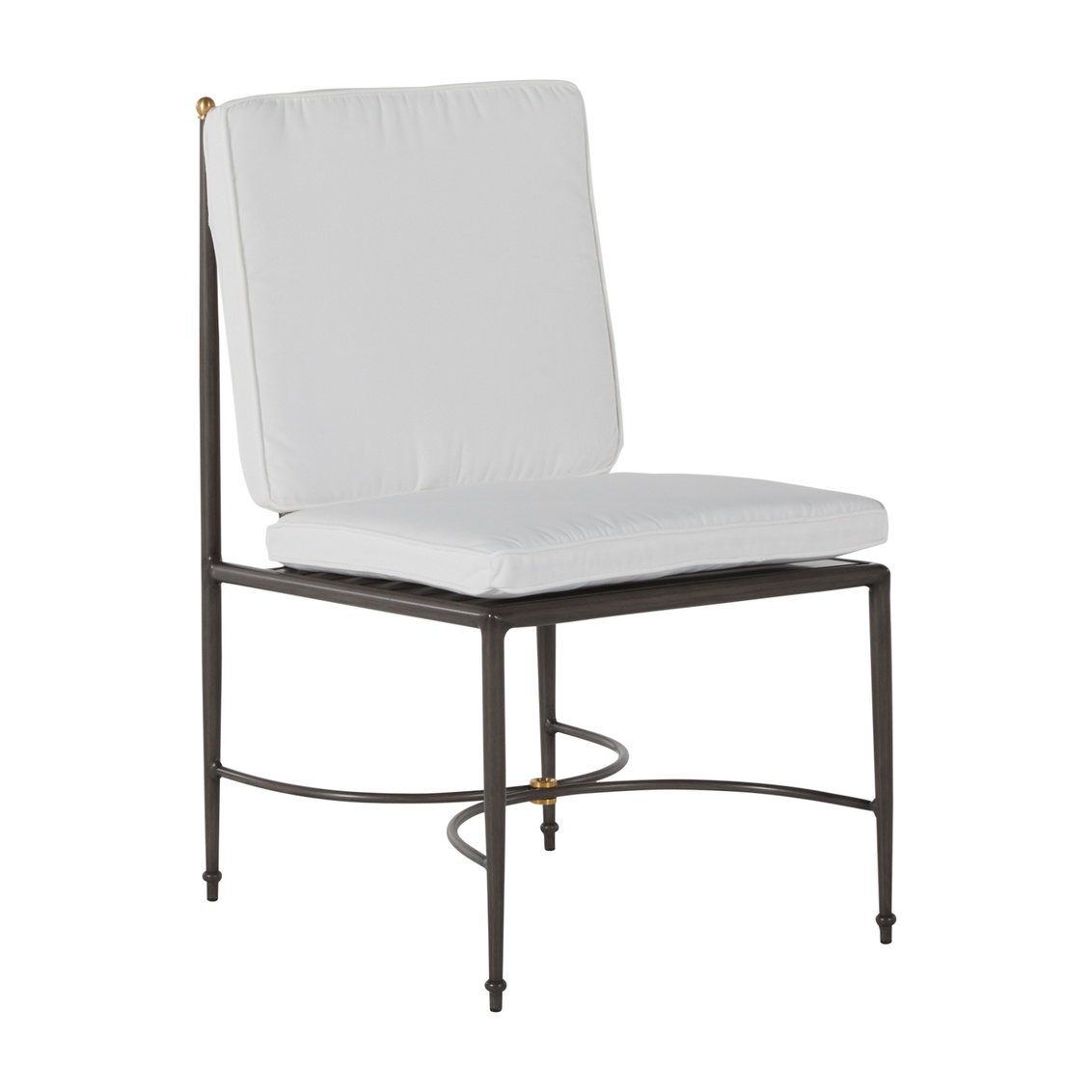 roma side chair in slate grey – frame only product image