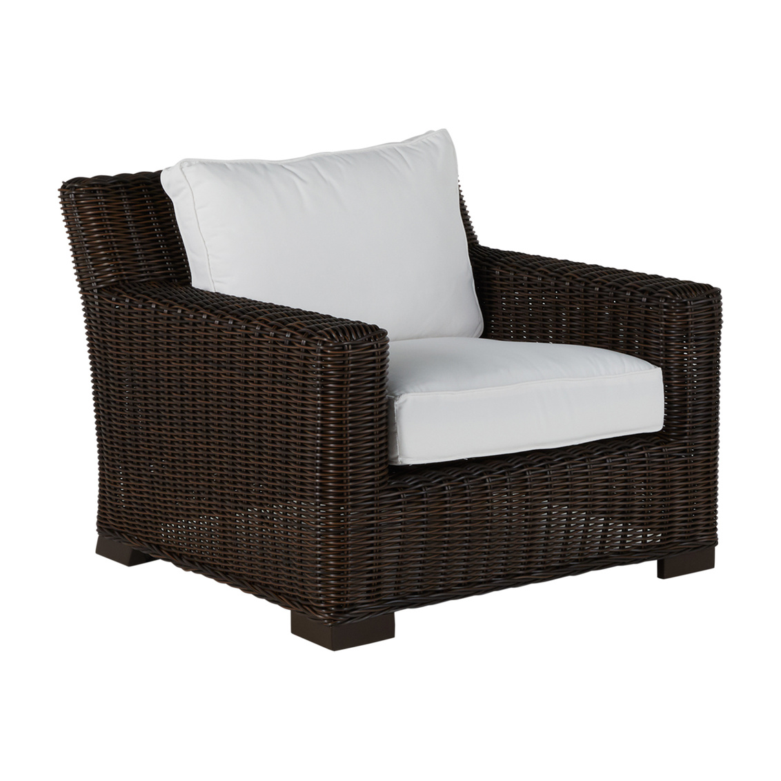 rustic lounge chair in black walnut – frame only product image