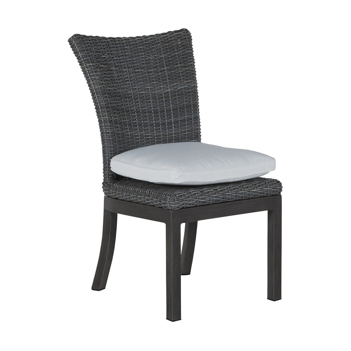 rustic side chair in slate grey – frame only product image