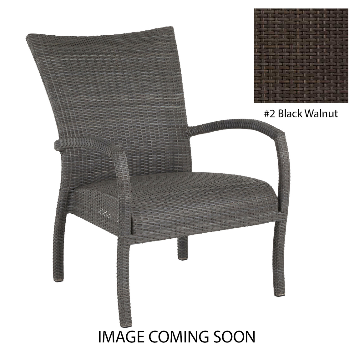 skye plus woven lounge in black walnut product image