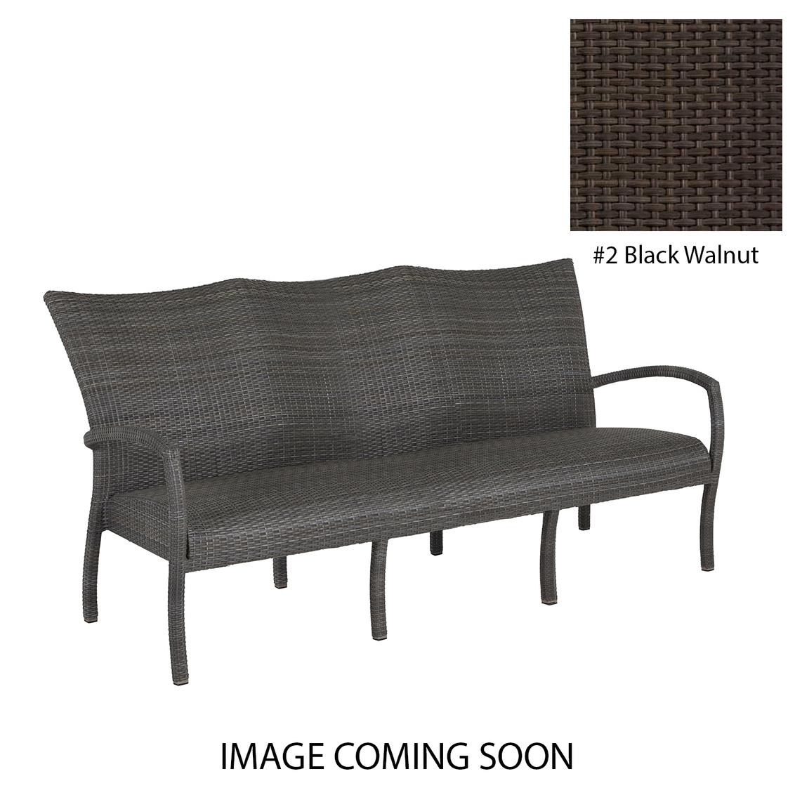 skye plus woven sofa in black walnut product image