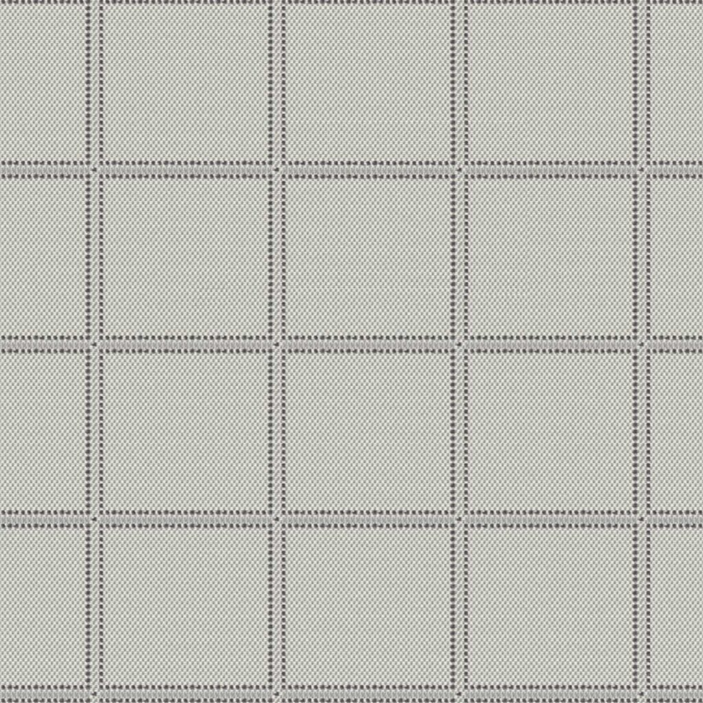 stitched grid chambray cushion for carmel aluminum ottoman product image