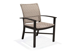 jasper woven arm dining chairs