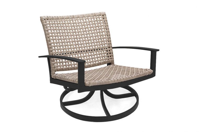 jasper woven swivel lounge chair product image