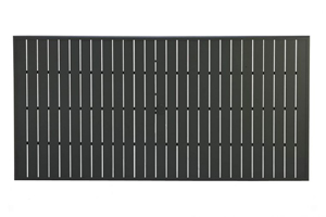 slat extruded 42 inch x 85 inch rect. top with hole