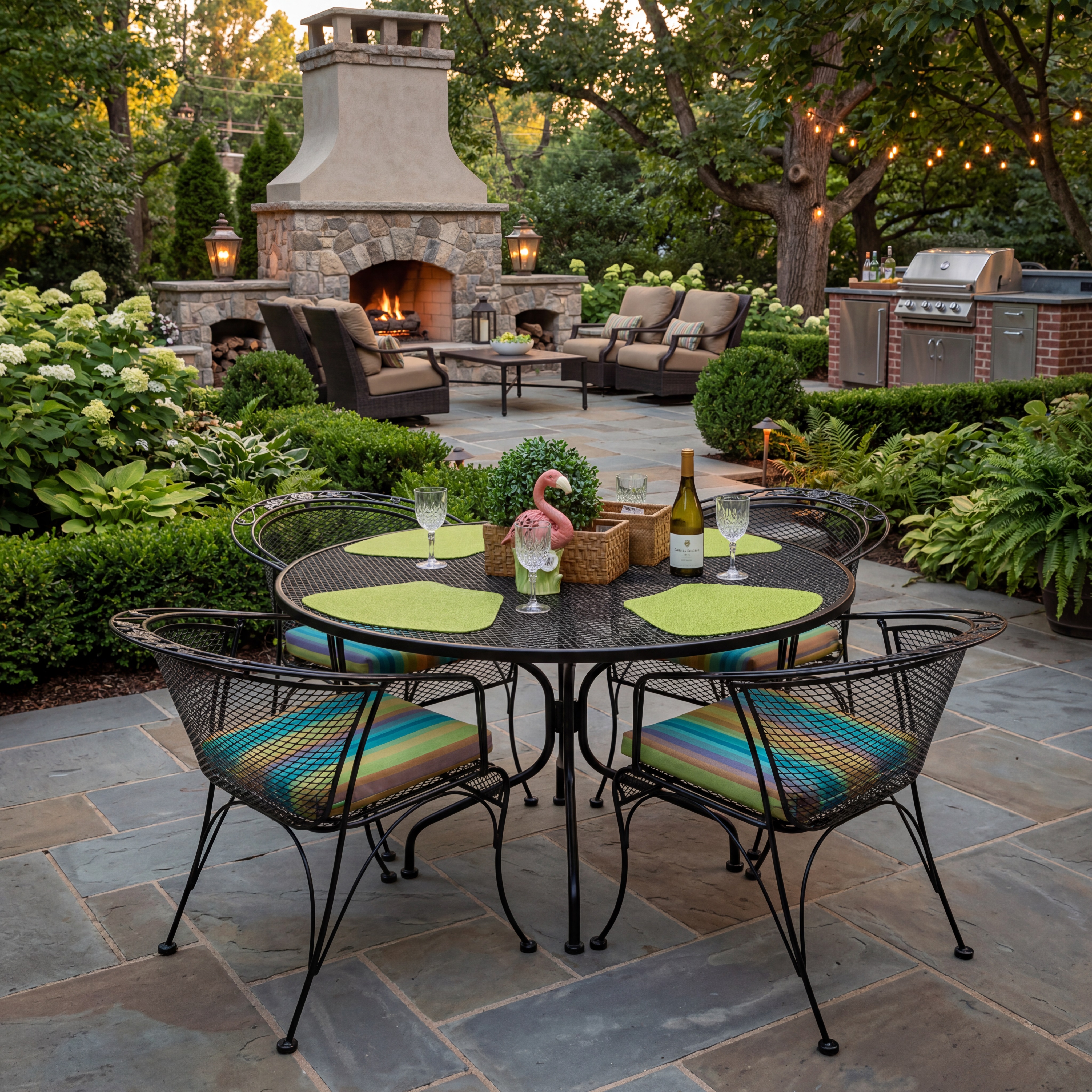 54″ dining group-wrought iron thumbnail image