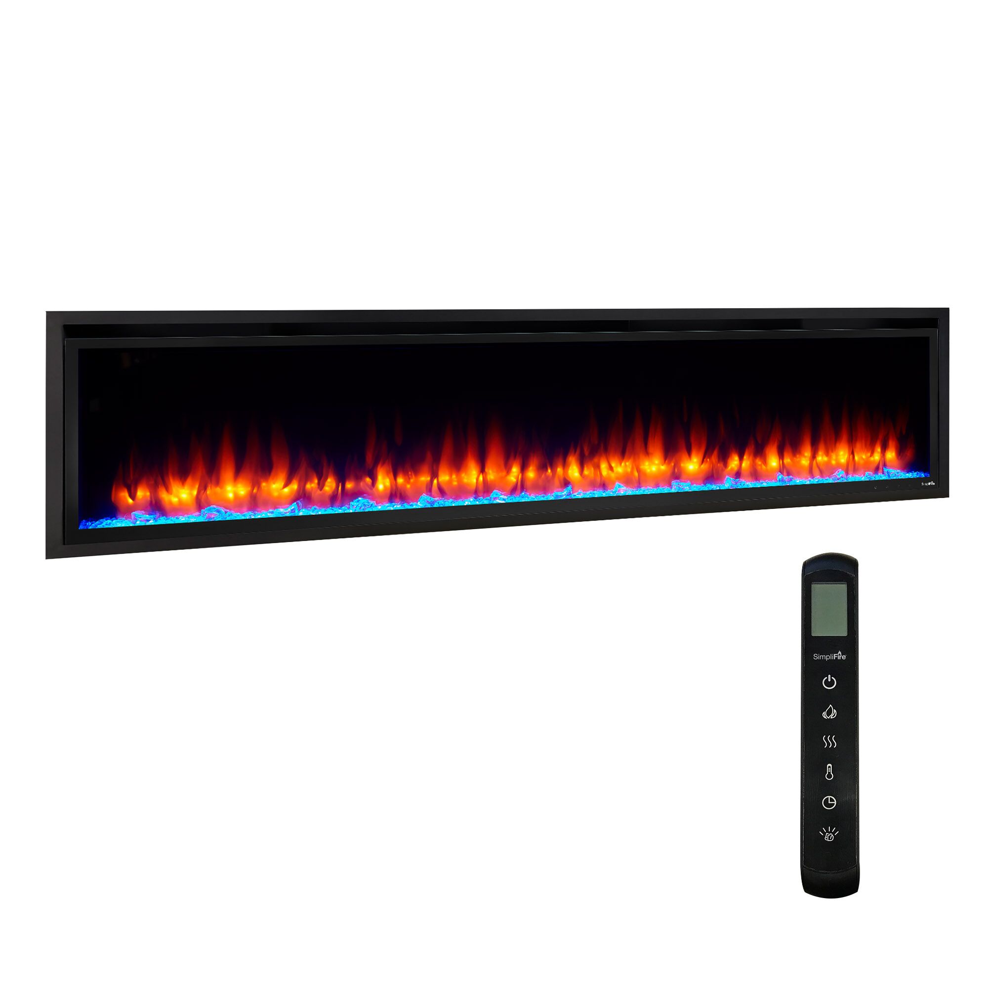 72 inch allusion platinum electric fireplace thumbnail image
