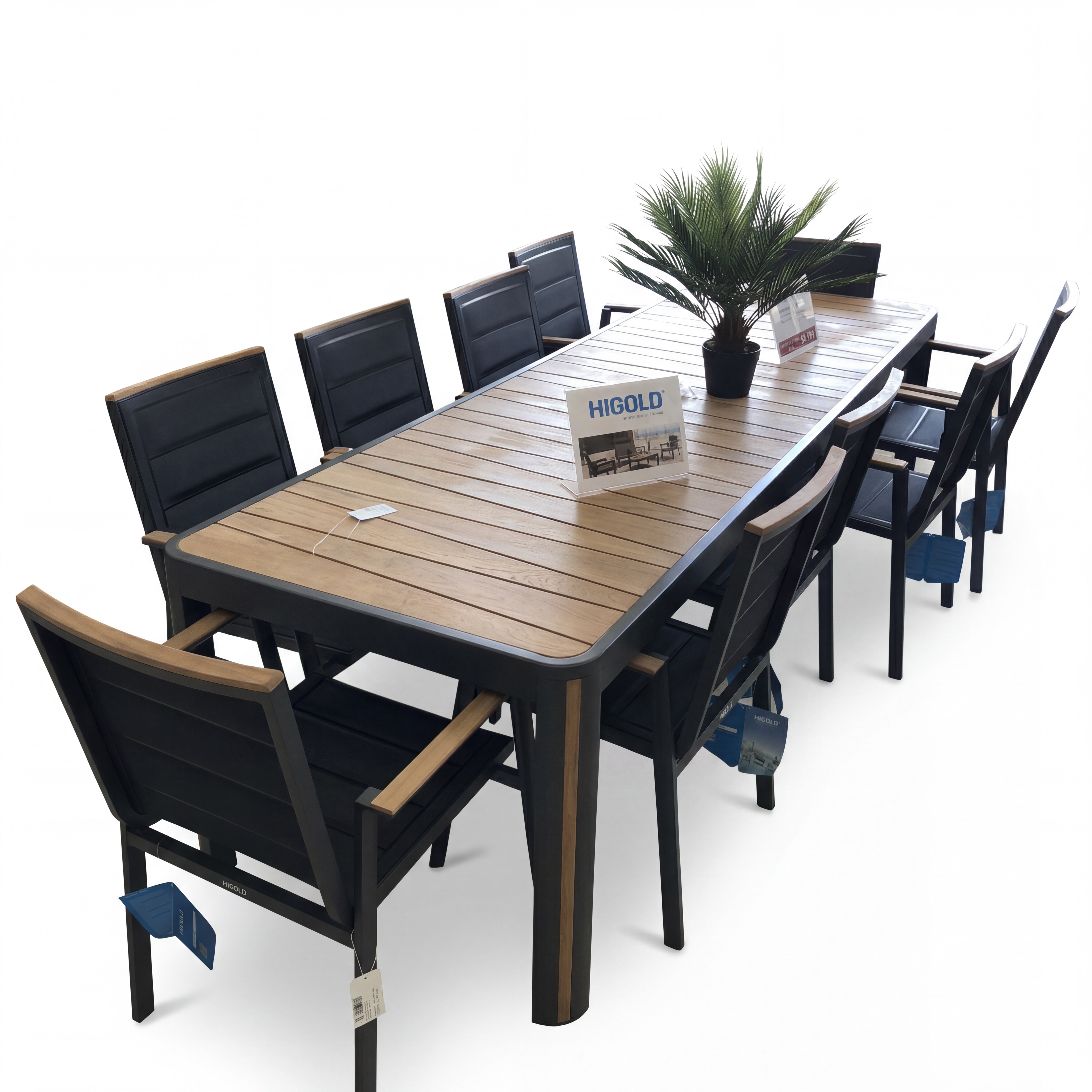 geneva xl 11 pc. dining set – black. product image