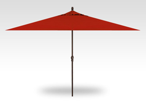 11′ x 8′ jockey red no-tilt umbrella – bronze frame