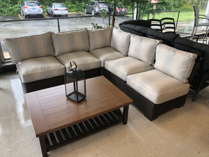 club woven sectional