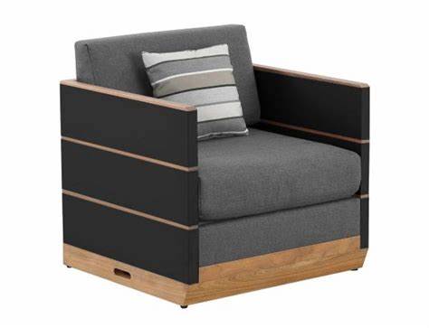 nutt lounge chair – nero thumbnail image