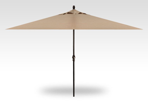 11 x 8 heather beige no-tilt umbrella – black frame