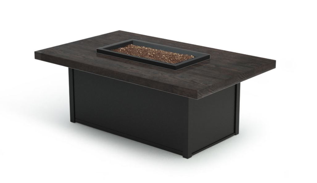 timber rectangular firepit coffee table – sequoia product image