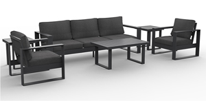 madera seating set – silver