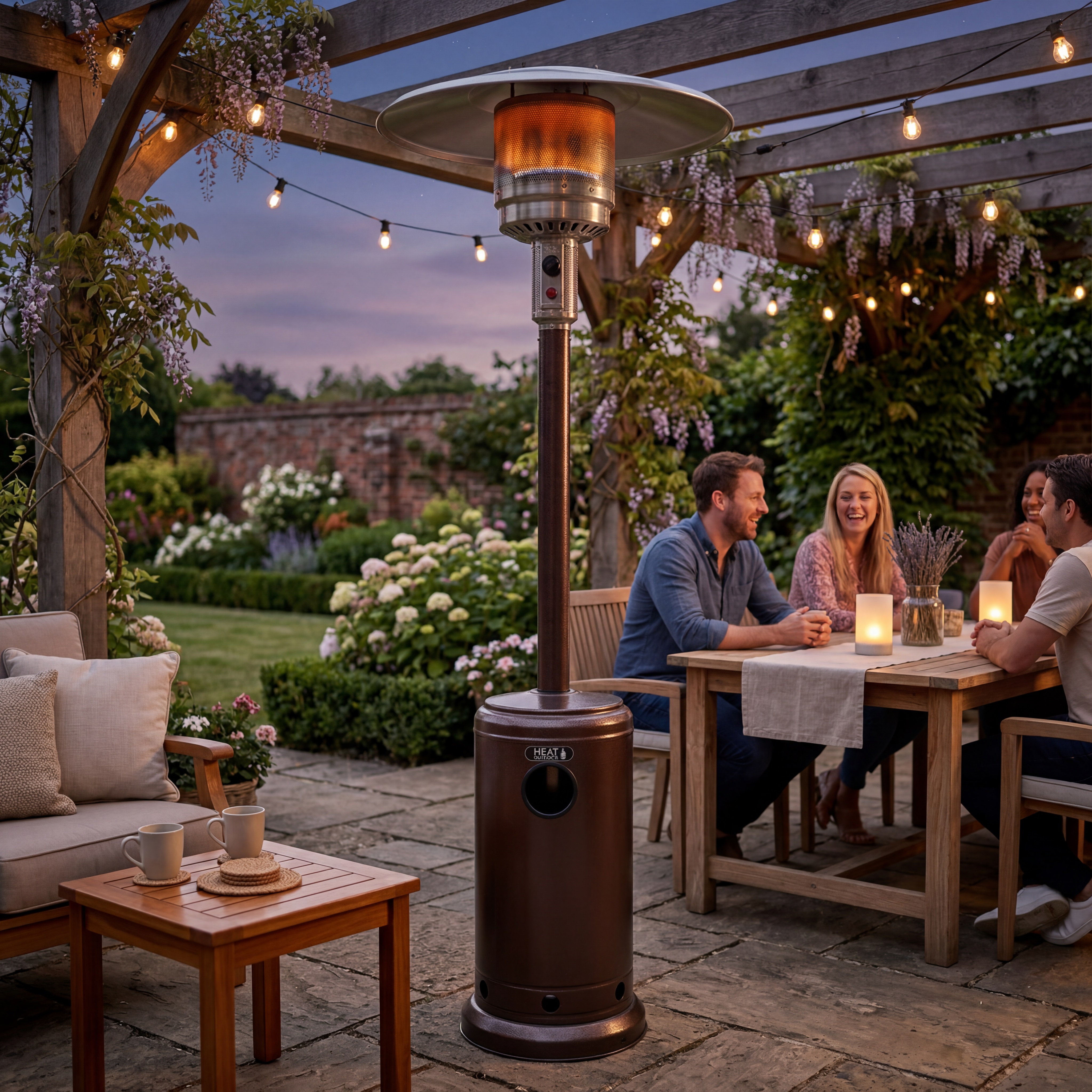 bronze outdoor mushroom heater- lp thumbnail image