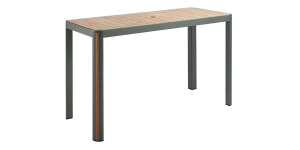 geneva rectangular bar table – nero