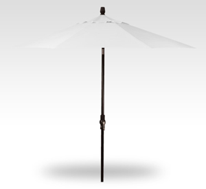 9 natural collar tilt umbrella – black frame