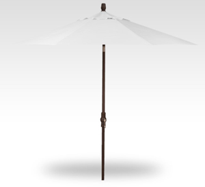 9′ natural collar tilt umbrella – bronze frame