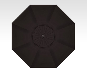 9′ black collar tilt umbrella – black frame thumbnail
