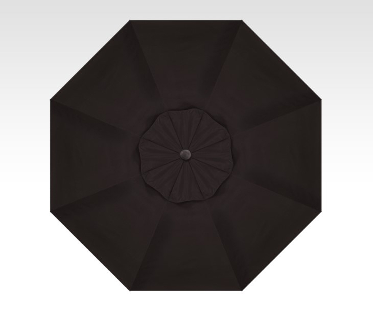 9′ black collar tilt umbrella – black frame thumbnail image