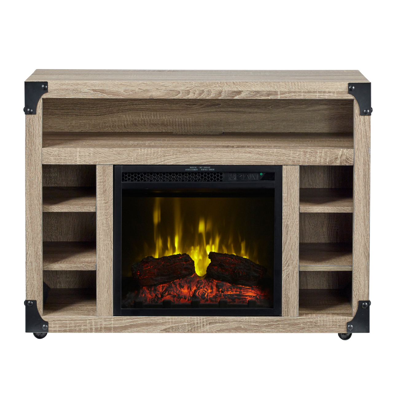 chelsea tv stand with 18 inch electric fireplace product image