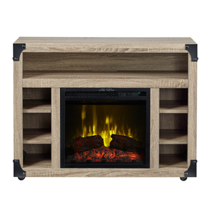 chelsea tv stand with 18 inch electric fireplace