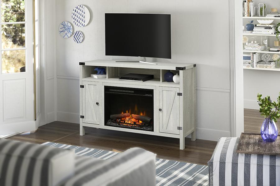 sadie tv stand with 23 inch electric fireplace thumbnail image