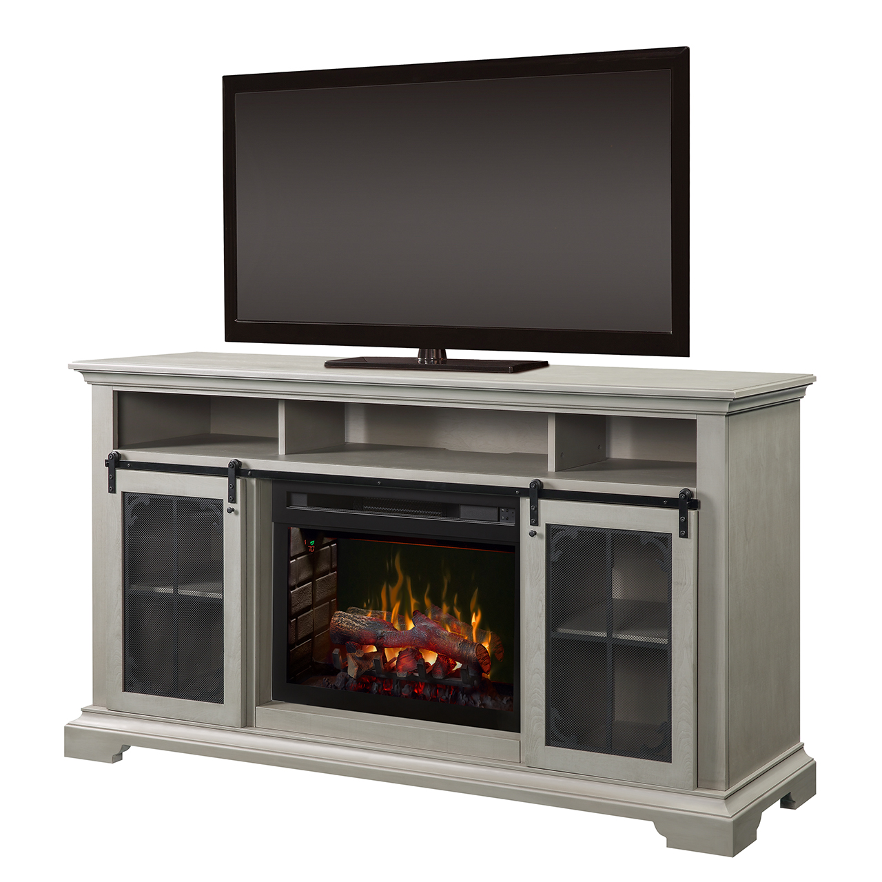 olivia media console with electric fireplace thumbnail image