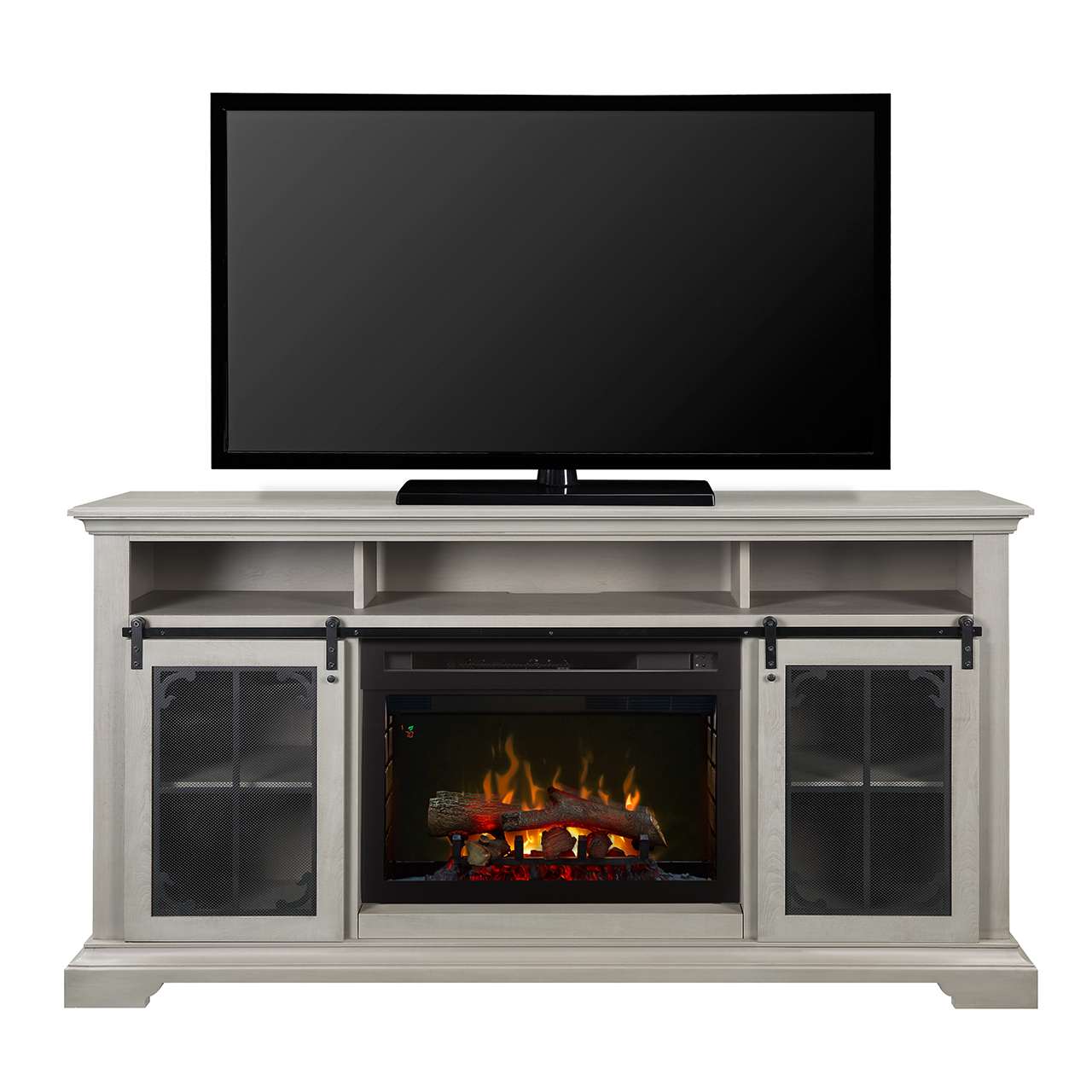 olivia media console with electric fireplace thumbnail image