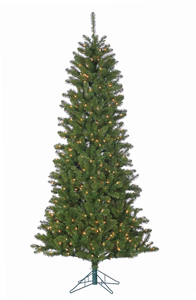 7.5′ slim durango pine tree – clear/multi led lights