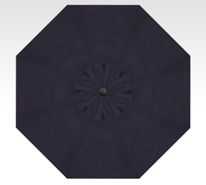 9′ starlux navy lighted collar-tilt umbrella – black frame thumbnail