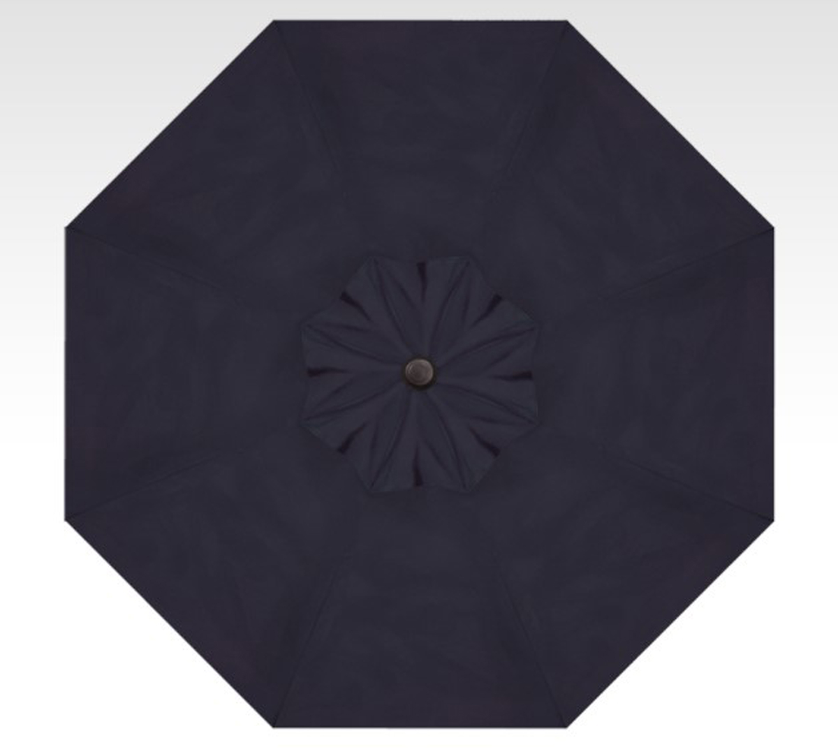 9′ starlux navy lighted collar-tilt umbrella – black frame thumbnail image