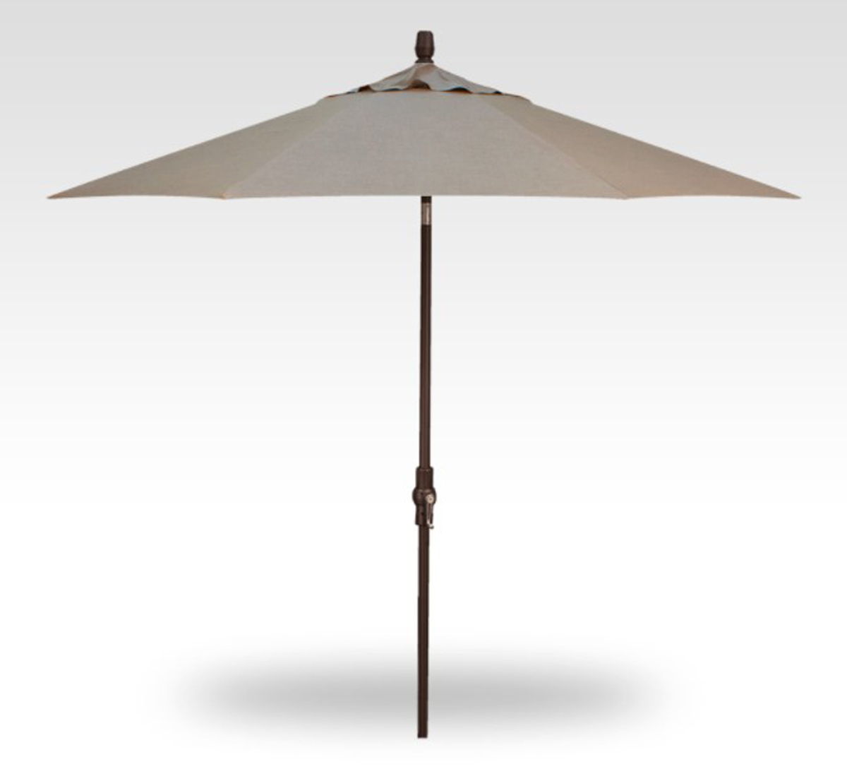 9′ starlux cast ash lighted collar-tilt umbrella – bronze frame product image