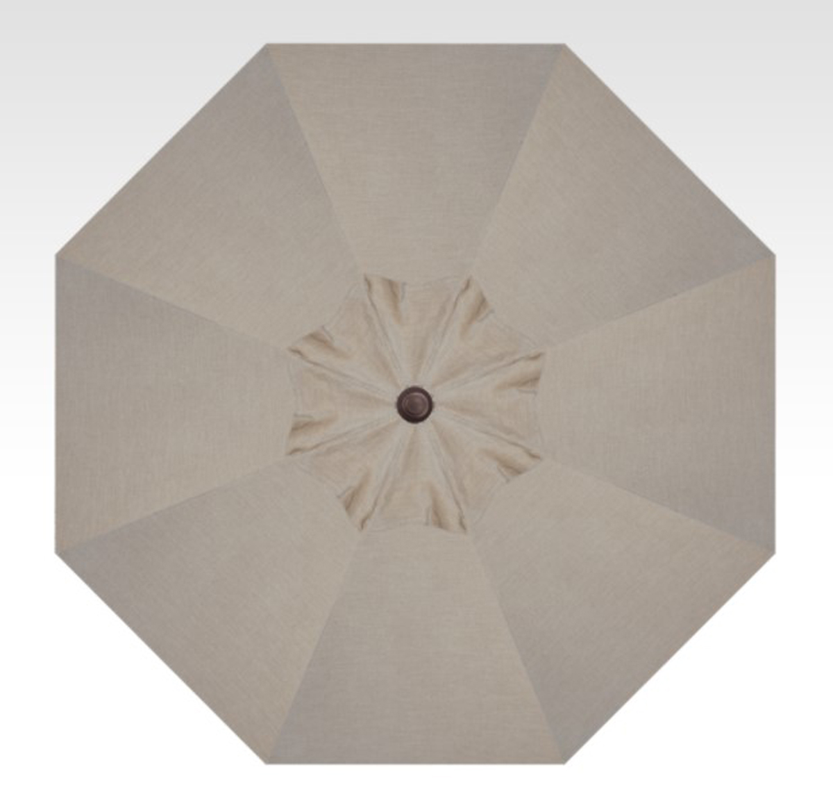 9′ starlux cast ash lighted collar-tilt umbrella – bronze frame thumbnail image