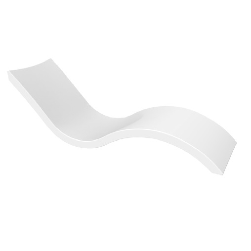 signature in-water chaise – white