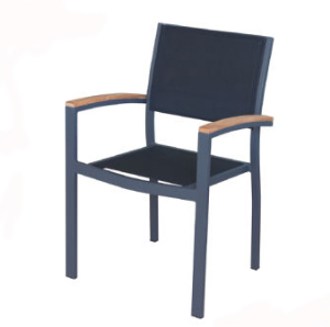 heck dining arm chair – nero