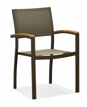 heck dining arm chair – latte